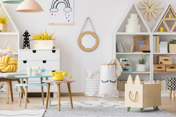 Scandi child's room interior