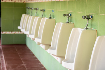 Gas station public man toilet