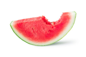 slice of watermelon isolated on white