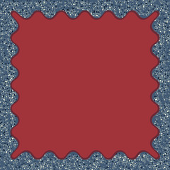 Vector illustration. Decorative frame for paintings, photos, scrapbook