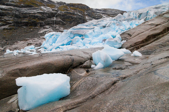 Ice Front of the Nigardsbreen Glacier
