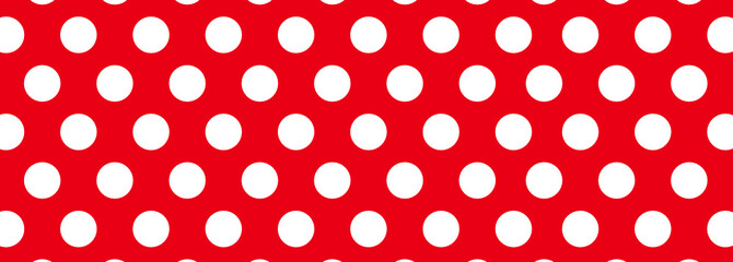 Red and White Dot Background - obrazy, fototapety, plakaty