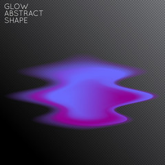 Abstract glow plasma shape