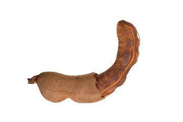 tamarind isolated on white background.