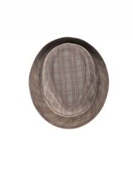 summer brown hat.Woven headwear for beach vacation.