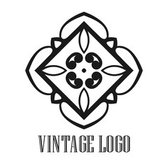 Vintage ornamental logo