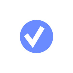 colored round vector illustration icon confirmation