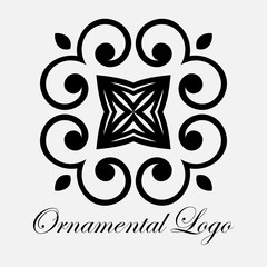 Vintage ornamental logo