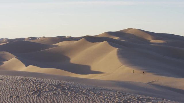 People visiting the sand dunes
