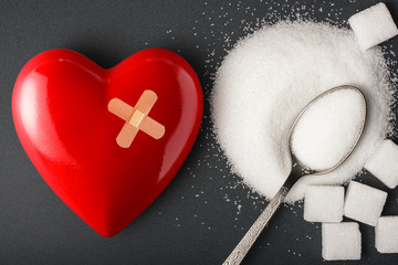 Unhealthy food concept - sugar