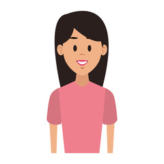 Young woman cartoon vector illustration graphic design