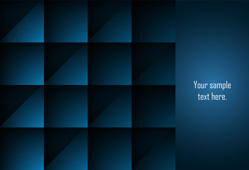 Blue abstract layer geometric background  for card, annual business report, poster template