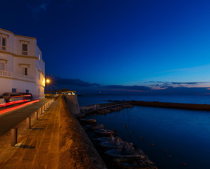 Evening Gallipoli Castle, Puglia,  Italy