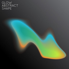 Abstract glow plasma shape