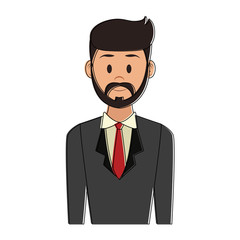 Businessman cartoon isolated vector illustration graphic design