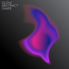 Abstract glow plasma shape