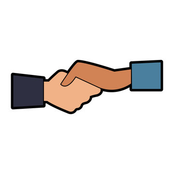 Business handshake symbol vector illustration graphic design