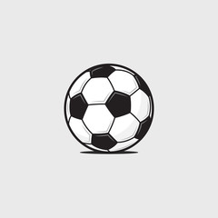 Obraz premium Football soccer ball detailed icon vector illustration