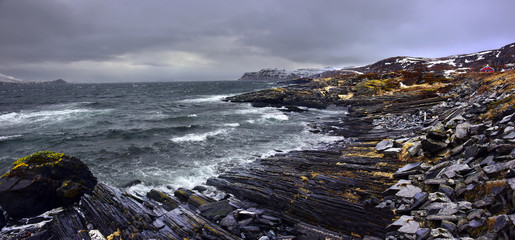 The April breeze. Island of Søröy. Norway.