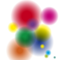Farbspots weiß