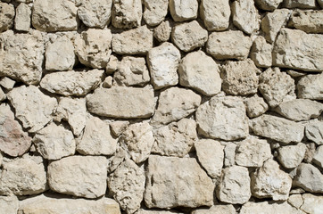 Old stone wall closeup