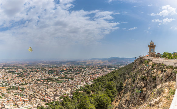 Tlemcen - June 01, 2017: Historic plateau of Lalla Setti in Tlemcen, Algeria