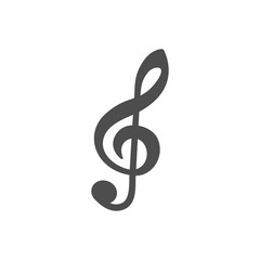 Music notes, song, melody or tune flat vector icon for musical apps and websites