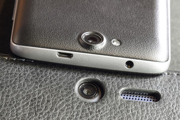 Cellphone Digital Camera. Smartphone Camera Lens Closeup