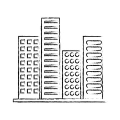buildings structure architecture urban constructions vector illustration