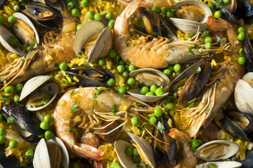 Homemade Spanish Seafood Paella
