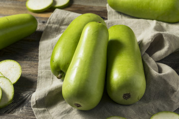 Raw Green Organic Opo Squash