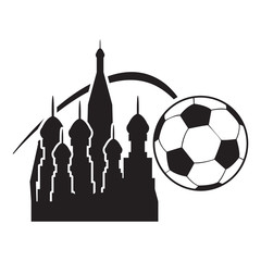 Russia football championship icon. Vector.