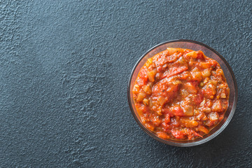 Bowl of arrabbiata- Italian pasta sauce