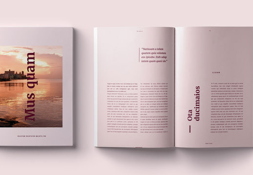 Layout rivista elegante