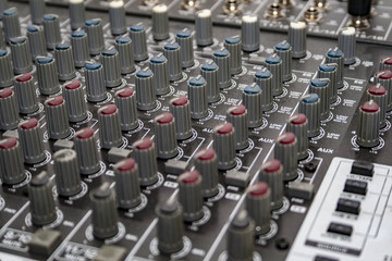 A professional audio mixer table, studio level!