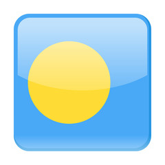 Palau Flag Vector Square Icon