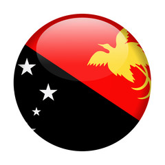 Papua New Guinea Flag Vector Round Icon
