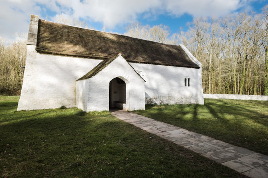 Very Old Welsh Church In Wales 