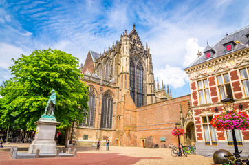 Fototapeta premium Gothic Dom church in the center of Utrecht, Netherlands.