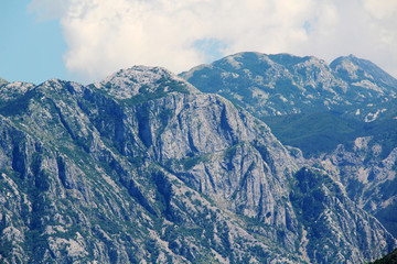 Fototapeta na wymiar Mountains in Kotor, Montenegro