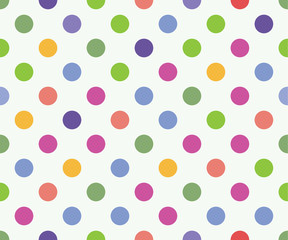 seamless abstract colors dot vector patterns  orange  yellow  green blue