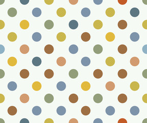 seamless abstract soft colors dot vector patterns  orange  yellow  green