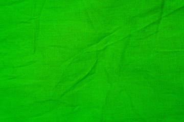 green texture of a piece of crumpled material