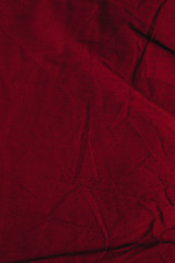 red wrinkled fabric texture