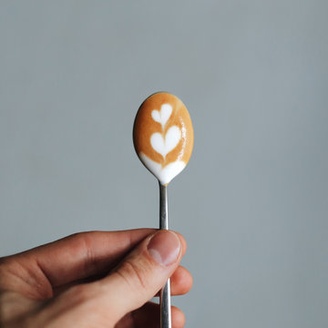 Little rosetta in teaspoon