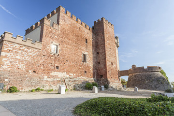 Fototapeta na wymiar Castle of Castelldefels, province Barcelona, Catalonia.