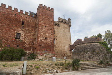 Fototapeta na wymiar Castle of Castelldefels, province Barcelona, Catalonia.