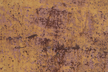 Old worn metal surface with paint. Rusty metal texture. Background. Metal. Wall.