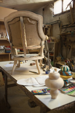 At the carpenter's workshop