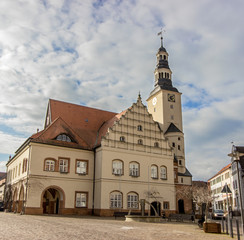 Fototapeta na wymiar historic town hall of Gardelegen / historic town hall of Gardelegen in Germany 